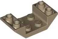 Tan Slope, Inverted 45 4 x 2 Double with 2 x 2 Cutout