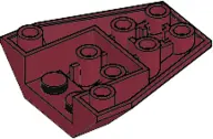 Dark Red Wedge 4 x 4 Triple Inverted with Connections between 4 Studs