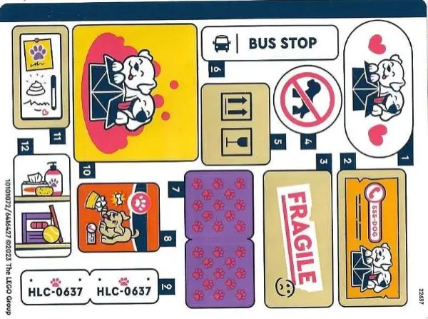 Sticker Sheet for Set 41741 - (10101072/6416427)
