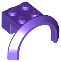 Dark Purple Vehicle, Mudguard 4 x 2 1/2 x 1 2/3 with Arch Round