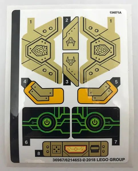 Sticker Sheet for Set 72006 - (36967/6214653)