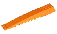 Orange Wedge 16 x 4 Triple Curved with Reinforcements
