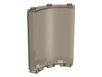 Trans-Brown Cylinder Quarter 4 x 4 x 6