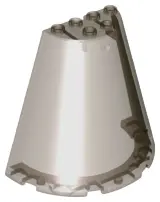 Trans-Brown Cone Half 8 x 4 x 6