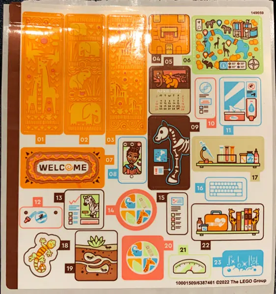 Sticker Sheet for Set 41717 - (10001509/6387461)