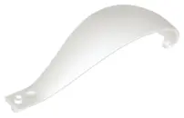 White Panel 4 x 4 x 11 Curved Tapered with Clip at Each End