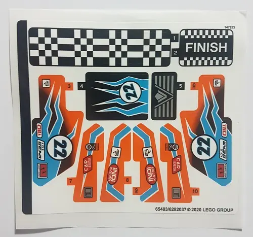 Sticker Sheet for Set 42104 - (65483/6282037)