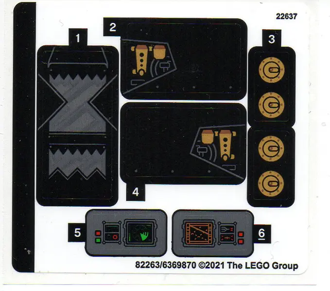 Sticker Sheet for Set 76239 - (82263/6369870)