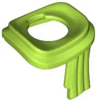 Lime Minifigure Scarf Long Wrapped