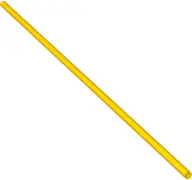 Yellow Hose, Rigid 3mm D. 24L / 19.2cm