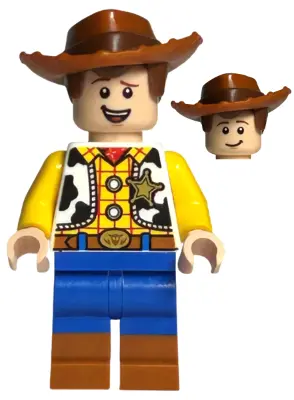 Woody - Normal Legs, Minifigure Head, Open Mouth Smile