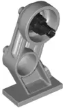 Light Bluish Gray Large Figure Leg Right with Black Rotation Joint Pin