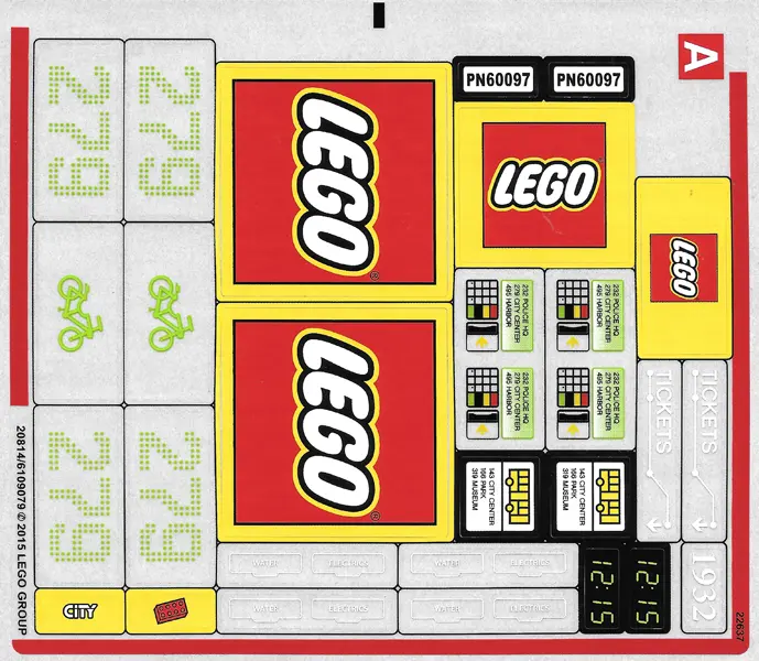 Sticker Sheet for Set 60097, Sheet 1 - (20814/6109079)