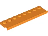 Orange Plate, Modified 2 x 8 with Door Rail