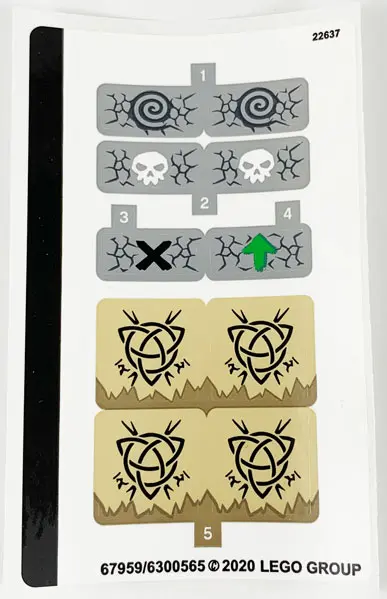Sticker Sheet for Set 71721 - (67959/6300565)