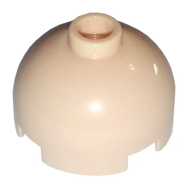 Light Nougat Brick, Round 2 x 2 Dome Top