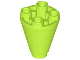 Lime Cone 2 x 2 x 2 Inverted