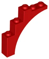 Red Arch 1 x 5 x 4 - Continuous Bow
