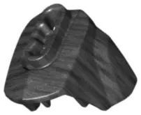 Pearl Dark Gray Hero Factory Armor with Ball Joint Socket - Size 3