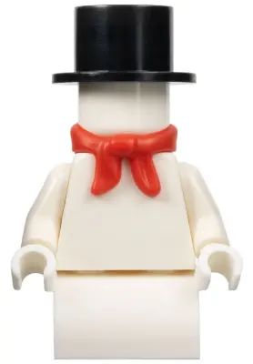 Snowman with 2 x 2 Curved Top Brick as Legs