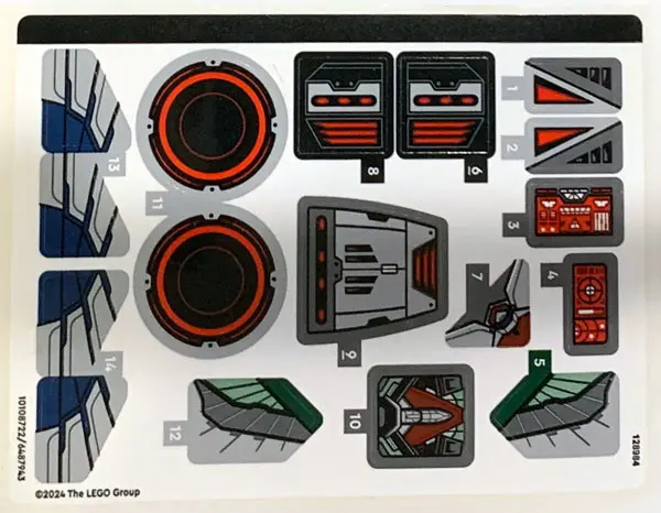 Sticker Sheet for Set 76292 - (10108722/6487943)