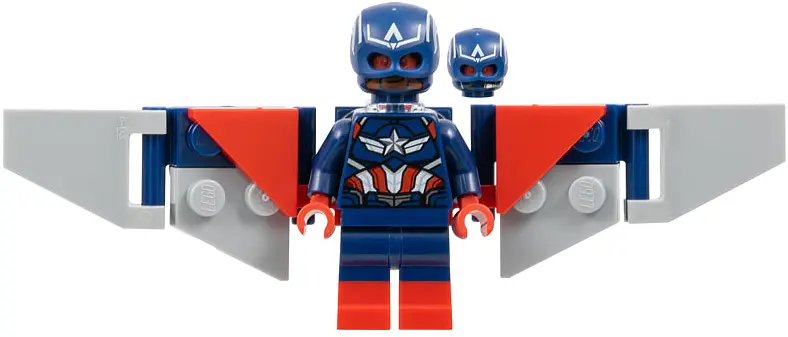 Captain America (Sam Wilson) - Dark Blue Suit, Backpack and Wings without Stickers