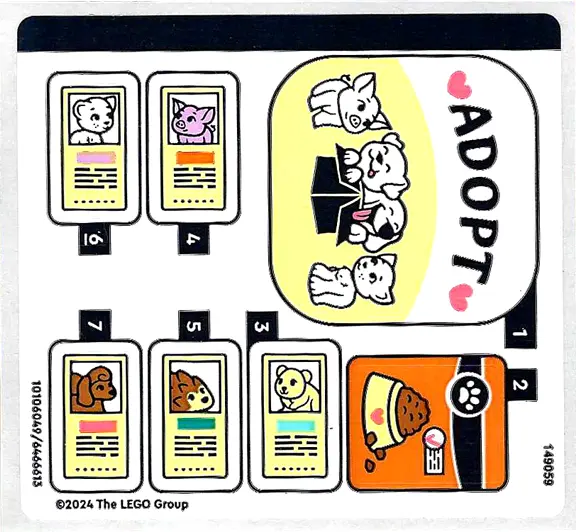 Sticker Sheet for Set 42615 - (10106049/6466613)