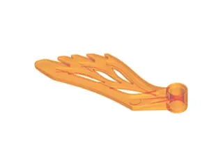 Trans-Orange Wing with Pin Hole