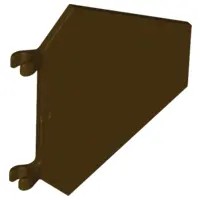 Dark Brown Flag 5 x 6 Hexagonal