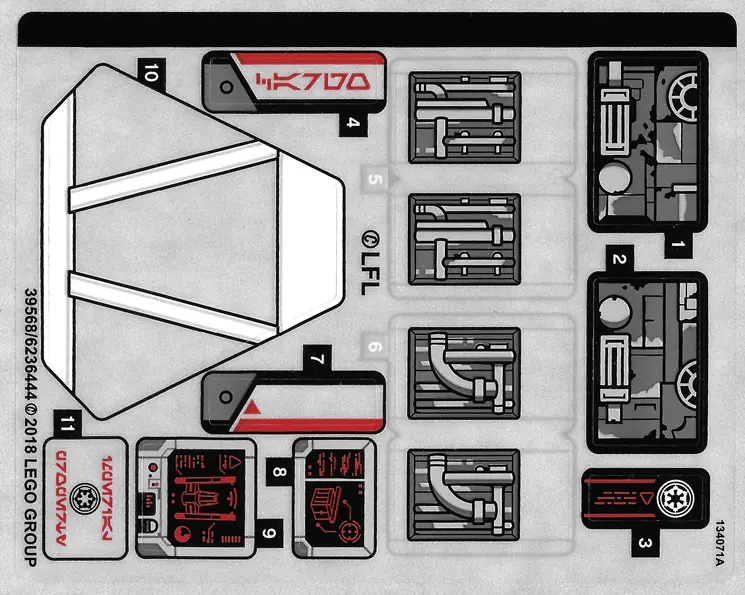 Sticker Sheet for Set 75219 - (39568/6236444)