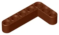 Reddish Brown Technic, Liftarm, Modified Bent Thick L-Shape 3 x 5