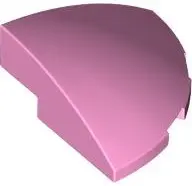 Pink Slope, Curved 3 x 3 Corner Round
