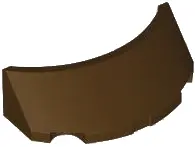 Brown Windscreen 2 x 4 x 1 Curved
