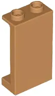 Nougat Panel 1 x 2 x 3 with Side Supports - Hollow Studs
