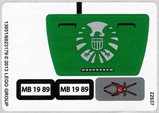 Sticker Sheet for Set 76004 - (13051/6023179)