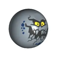 Sand Blue Technic Ball Joint with Graveller Type 1 Open Mouth Pattern