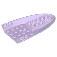 Lavender Aircraft Fuselage Forward Bottom Curved 6 x 10 with 3 Holes