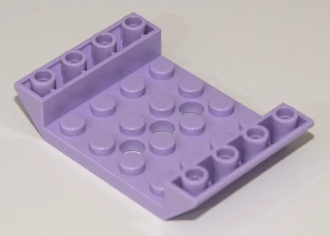 Lavender Slope, Inverted 45 6 x 4 Double with 4 x 4 Cutout and 3 Holes