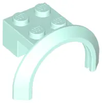 Light Aqua Vehicle, Mudguard 4 x 2 1/2 x 1 2/3 with Arch Round