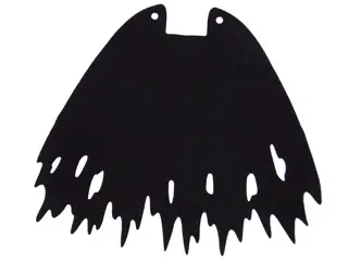 Black Hero Factory Cape, Large, Tattered