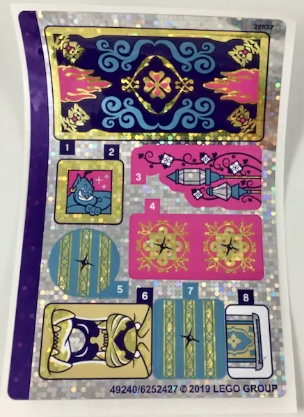 Sticker Sheet for Set 41161, Holographic Mirrored - (49240/6252427)