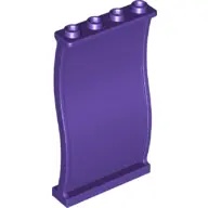 Dark Purple Panel 1 x 4 x 6 Wavy