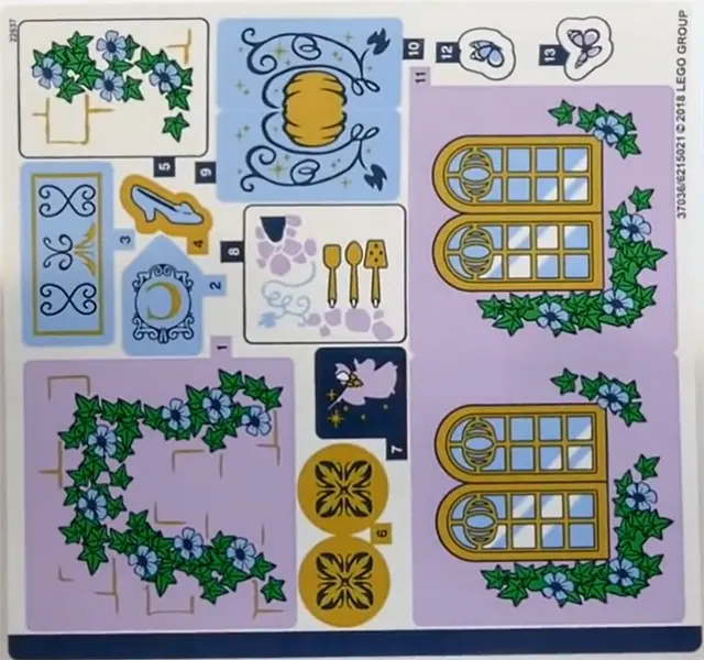 Sticker Sheet for Set 41154 - (37036/6215021)