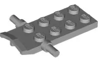 Bluish Gray Plate, Modified 2 x 4 with Lever End and Bar Handles on Sides
