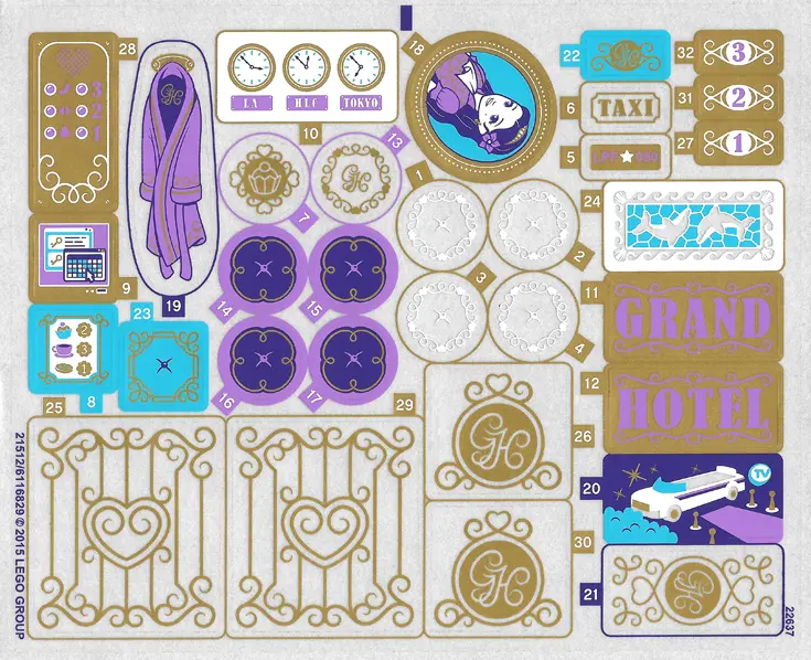 Sticker Sheet for Set 41101 - (21512/6116829)