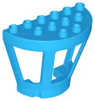 Dark Azure Duplo Airport Tower with 3 Windows