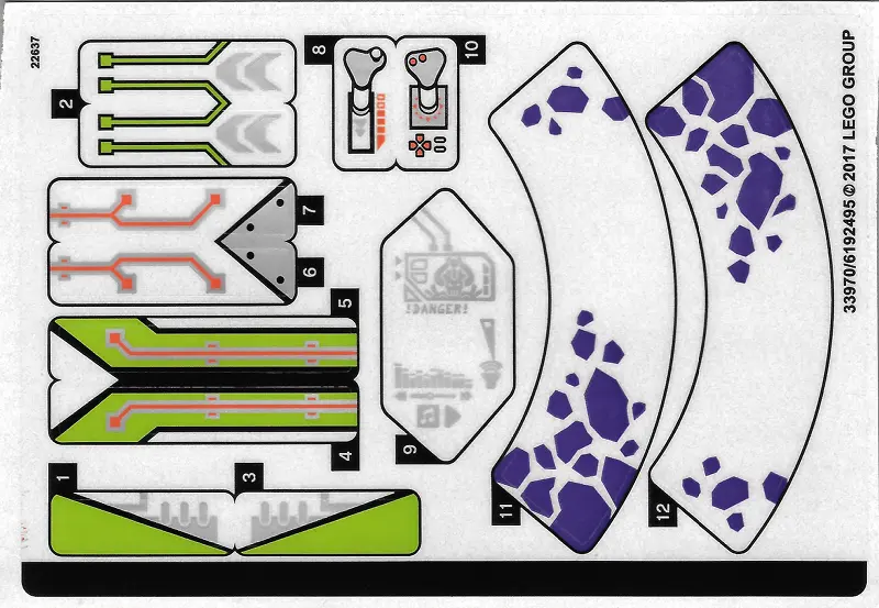 Sticker Sheet for Set 70355 - (33970/6192495)