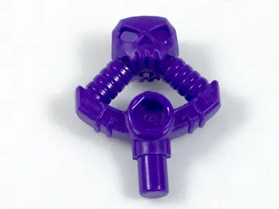 Dark Purple Minifigure, Weapon Djinn Blade Hilt with Skull and Bar