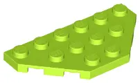 Lime Wedge, Plate 3 x 6 Cut Corners