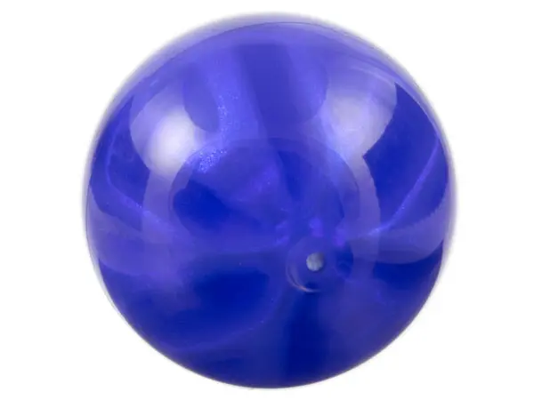 Trans-Purple Ball, Hard Plastic 19mm D. with Molded Satin Trans-Clear Slotted Inner Ball Pattern (Ni